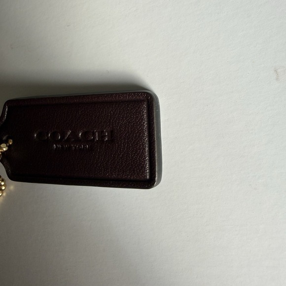 Coach Hang Tag Replacement Maroon  Purple Gold Hardware - Picture 5 of 6